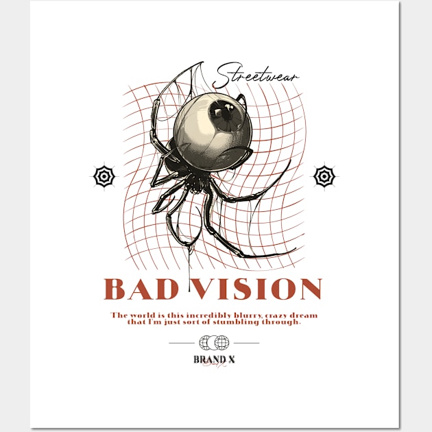 Bad Vision Modern Streetwear Wall Art by DChanCeative.Std